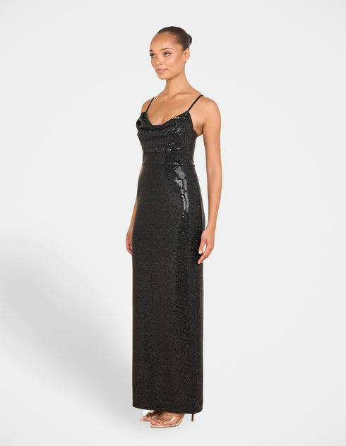 Odita Cowl Neck Maxi Dress
